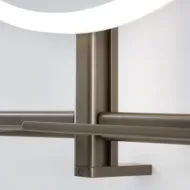 Veidrodis LED apšvietimu IO-S D600 220V/65W juoda DL