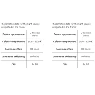 Veidrodis LED apšvietimu IO-D 800x600 220V/105W t.bronza DL