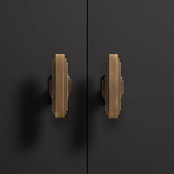Knob Fitzrovia T L82mm polished nickel
