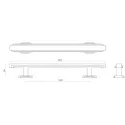 Rankenėlė Fitzrovia CC160mm, L240mm, poliruotas nikelis