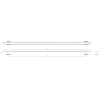 Rankenėlė Fitzrovia CC608mm, L688mm, šlifuotas bronza
