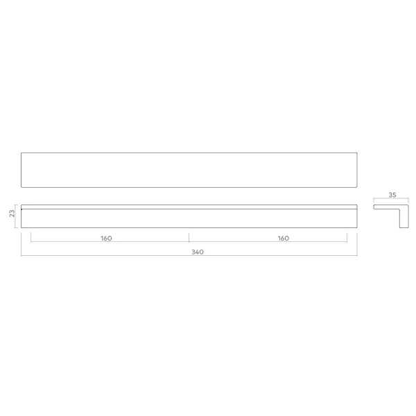 Rankenėlė Geddes CC320mm, L340mm, žalvaris
