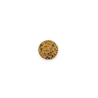 Rankenėlė vieno taško CAVIAR Ø40mm, H28mm, poliruotas žalvaris