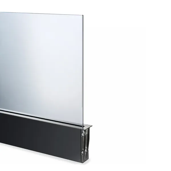 Glass panel holder L500mm black