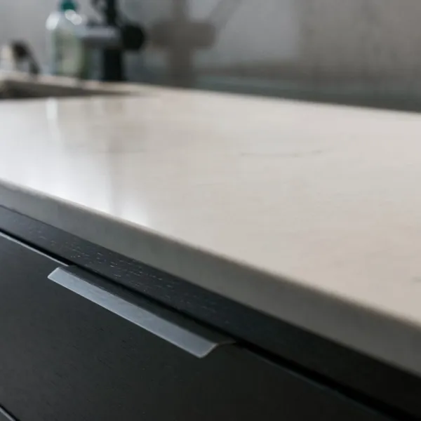 Handle CURVE CC128mm L200mm aluminum matt black 