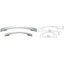 Rankenėlė CC96mm, L138mm, matinis chromas
