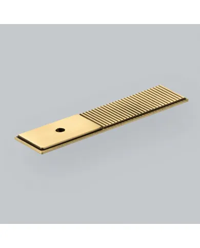 Plate for knob Barrington L100mm polished brass