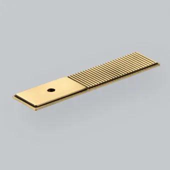 Plate for knob Barrington L100mm polished brass