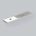 Plate for knob Barrington L100mm polished nickel