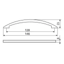 Handle CC128mm L148mm matt nickel