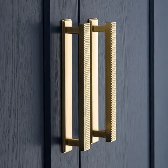Handle Barrington Pull CC160mm L180mm brushed brass 