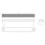 Rankenėlė Barrington Pull 160/180 mat.juoda H&H