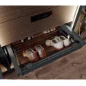 Drawer for shoes W600mm with soft closing, gray anthracite