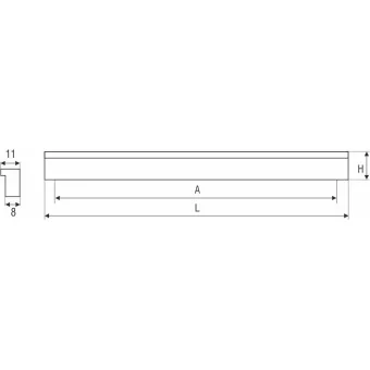 Rankenėlė CC96mm, L120mm, aliuminis