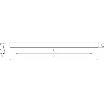 Rankenėlė CC128mm, L150mm, aliuminis