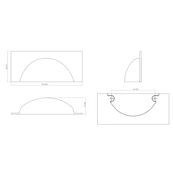 Rankenėlė Barrington Cup CC64mm, L105mm, šlifuotas žalvaris