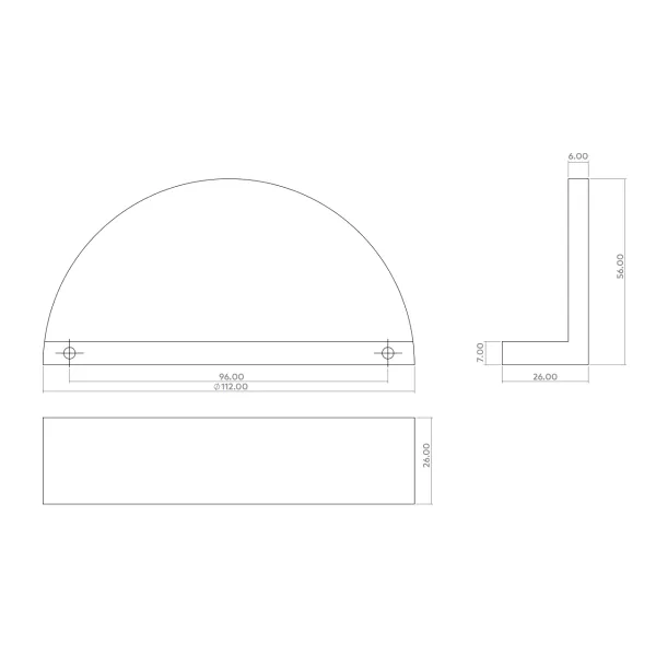 Rankenėlė Barrington Eclipse CC96mm, L112mm, šlifuotas bronza lygi
