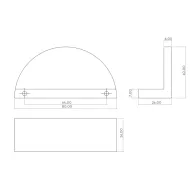 Rankenėlė Barrington Eclipse 64/80 t.bronza rif. H&H