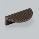 Handle Barrington Eclipse CC64mm L80mm dark bronze ribbed 