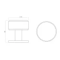 Rankenėlė vieno taško Belgravia Ø35mm, žalvaris