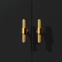 Knob Belgravia T L82mm Brass 