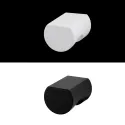 Knob FOCUS Ø22mm H30mm aluminum white matt