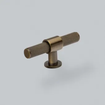 Knob Belgravia T L82mm polished dark bronze 