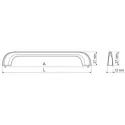 Handle CC320mm L337mm chrome 