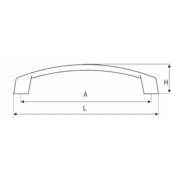 Handle CC128mm L140mm matt nickel