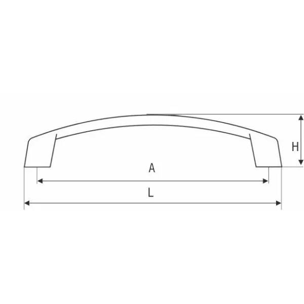 Rankenėlė CC128mm, L140mm, matinis nikelis