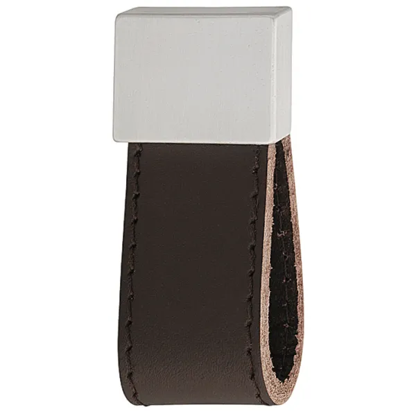 Rankenėlė 30x66mm, nerūdijančio plieno spalva/oda