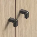 Rankenėlė taškinė LOFT 28x12mm, sendinta juoda