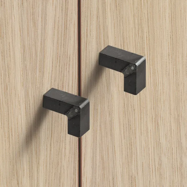 Rankenėlė taškinė LOFT 28x12mm, sendinta juoda