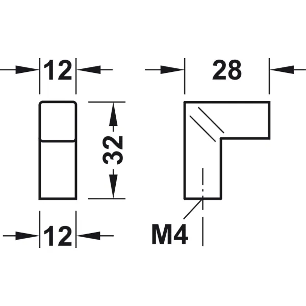 Rankenėlė taškinė LOFT 28x12mm, sendinta juoda
