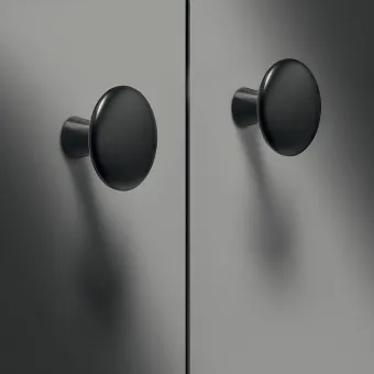 Rankenėlė taškinė Ø30mm, H22mm, šlifuota nikelis
