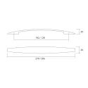 Rankenėlė CC128mm, L240mm, ARCH balta