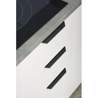 Furniture handle, Edge pull handle, aluminium