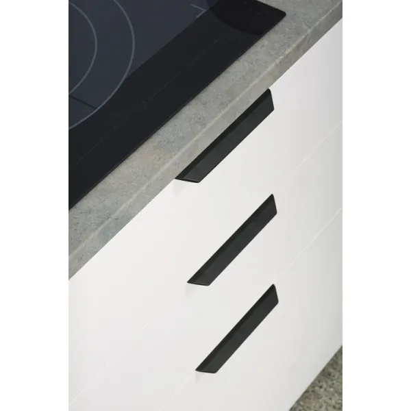 Furniture handle, Edge pull handle, aluminium