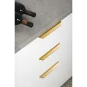 Furniture handle, Edge pull handle, aluminium