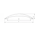 Handle CC128mm L166mm matt nickel