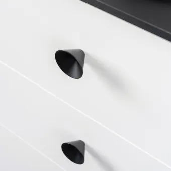 Knob Conic Ø29mm matt black 