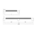 Handle Arpa CC1178mm L1200mm stainless steel 