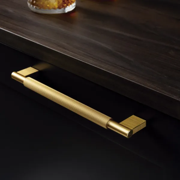Handle Arpa CC192mm L214mm polished brass 
