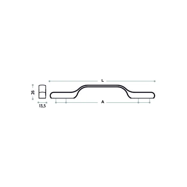 Rankenėlė CC160-192mm, L206mm, chromas