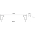 Rankenėlė CC160mm, L174mm, matinė juoda