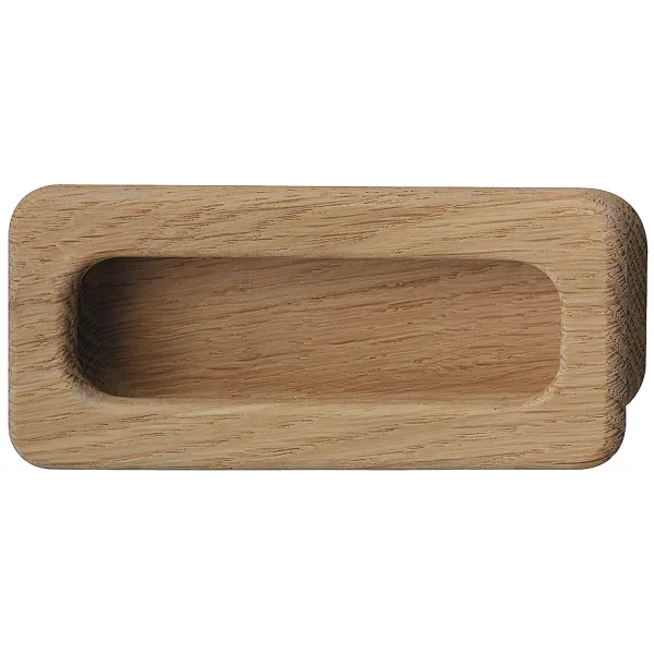 Rankenėlė įfrezuojama 110x50mm, medinė, ąžuolas