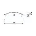Rankenėlė CC160mm, L188mm, chromas