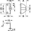 Adapteris SDS rankenėlėms 45x25mm,