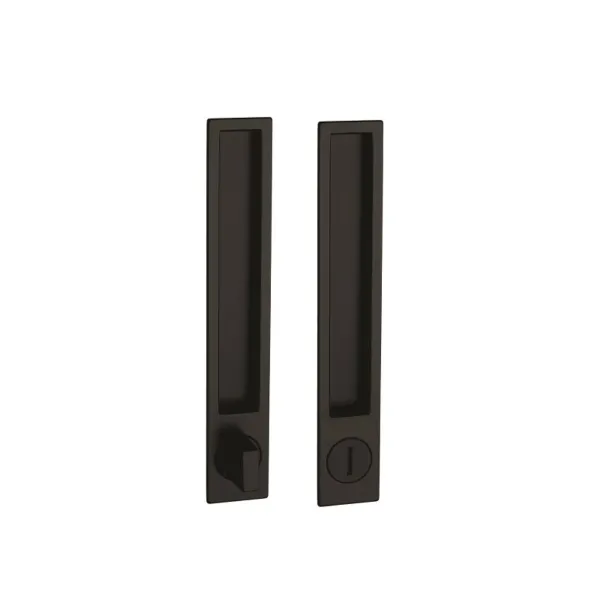 Recessed handle 190x32mm matt black 