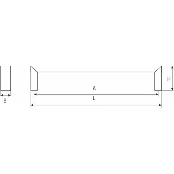 Handle CC128mm L136mm matt chrome